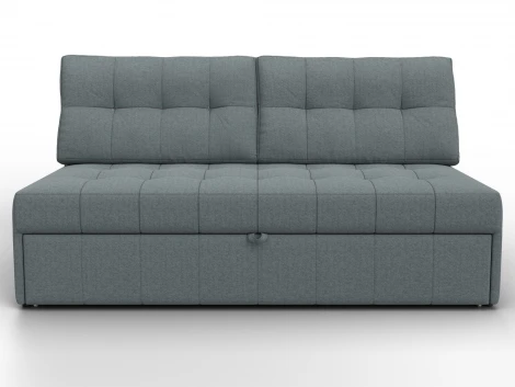 Диван прямой Лига-107 (160) (ЛДСП,Брус,Фанера,Рогожка/Серый) Лига Диванов 134914