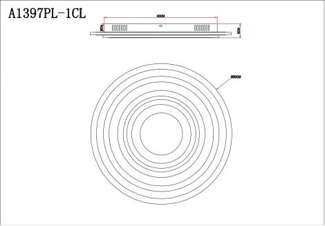 Потолочный светильник Arte Lamp Multi-piuma A1397PL-1CL