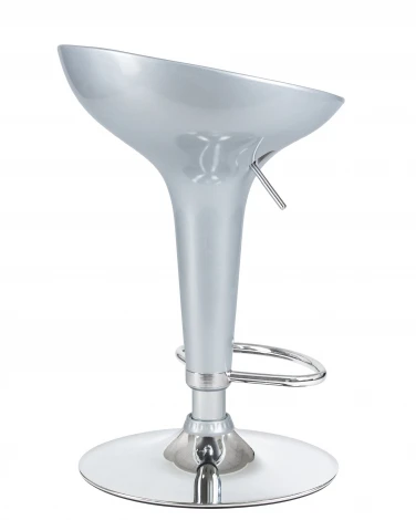 Набор 2 шт стул барный DOBRIN BOMBA (серебряный металлик)