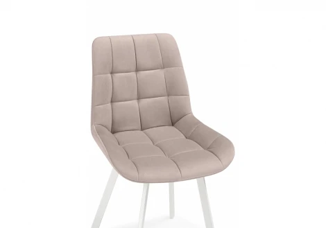 Стул на металлокаркасе Челси 360 латте (ZD 290) / белый 626086