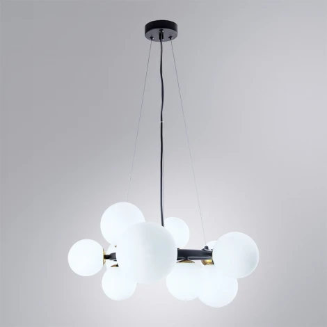 Подвесной светильник Arte Lamp Gemini A2243SP-10BK (220V, на тросе, шарики)
