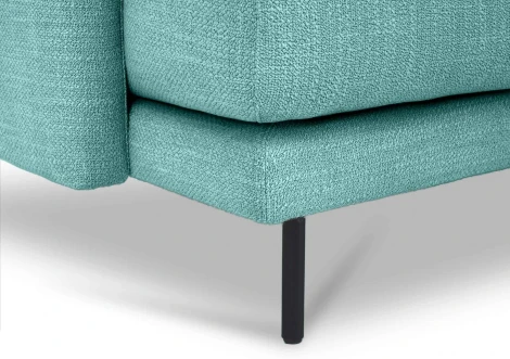 Диван Ricadi трехместный ОГОГО (арт.727531), (Ткань,Рогожка/Бирюзовый)