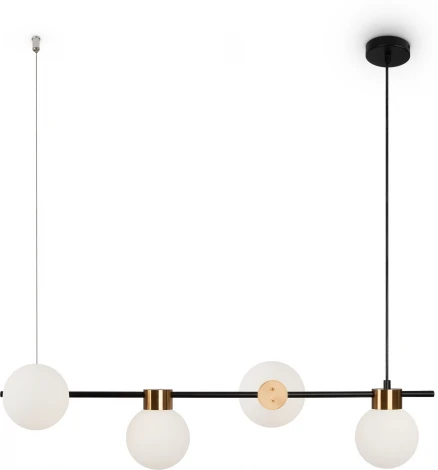 Подвесной светильник Freya Gatsby FR5232PL-04B (220V, на тросе, шарики, молекулы)