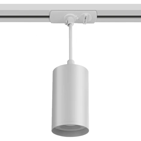Трековый светильник однофазный Wolta WTL-GU10/03W под лампу GU10 белый BASIC