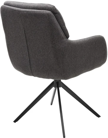 Стул Mon 360 град. поворот. Серый Family-022, ткань / черный каркас / Товарный знак DISAUR