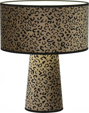 Настольная лампа ST Luce Jackie SL1354.614.01 Леопардовый/Леопардовый, Черный E27 1*40W (220V, круглые)