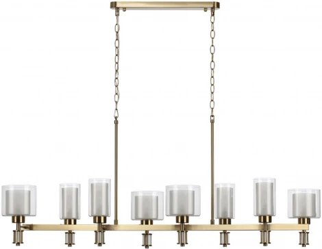 Подвесная люстра Odeon Light Saga 5088/8A античная бронза/стекло E14 8*40W (220V, на цепи)