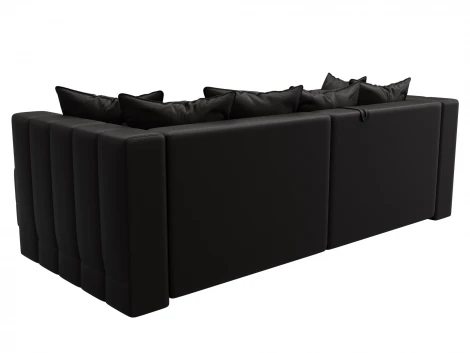 Диван угловой Лига-052 НПБ угол универсальный (ЛДСП,Брус,Фанера/Пластик/Экокожа/Коричневый) Лига Диванов 129911