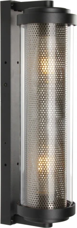 Настенный уличный светильник Novotech Matrix 370968 STREET черный IP54 E27 2*max 25W 220V (круглые)