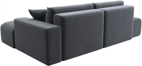 Диван угловой Лига-036 НПБ Модерн правый угол (Серый/Велюр) Лига Диванов арт.121412