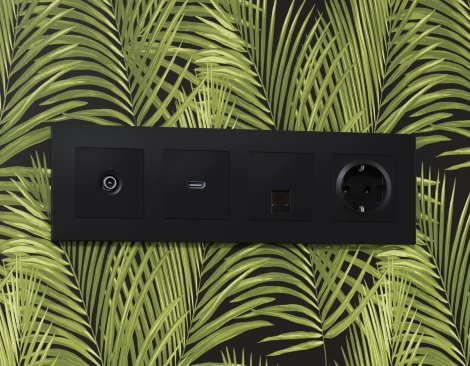 Рамка Ambrella Volt ALFA Techno (Черный матовый) 4-ая AF220704