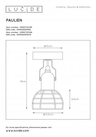 Спот для детской Paulien 08927/01/66 (220V, для девочки)