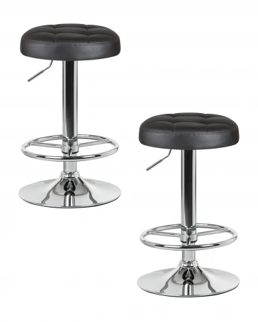 Набор 2 шт Табурет барный DOBRIN BRUNO (чёрный)