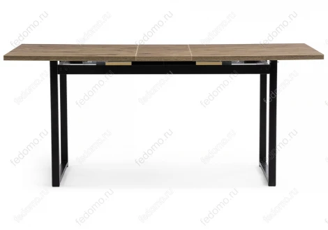 Стол Woodville Макта 140 дуб велингтон / черный матовый 453135