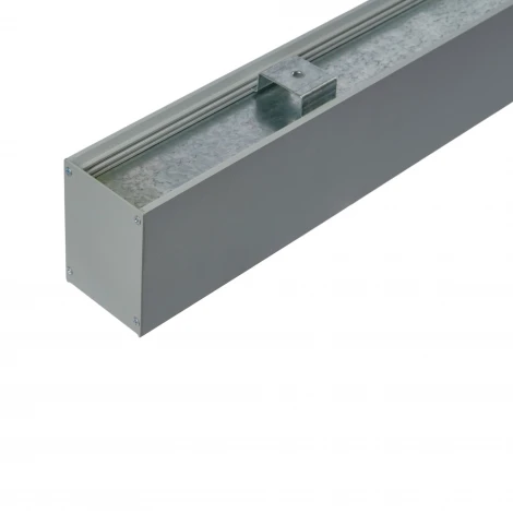 Подвесной светодиодный светильник линейный 4000К алюминий/серебро Uniel ULO-K10D 40W/4000K/L100 IP65 SILVER