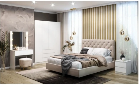 Шкаф Woodville Мадера ЛДСП белый 520852