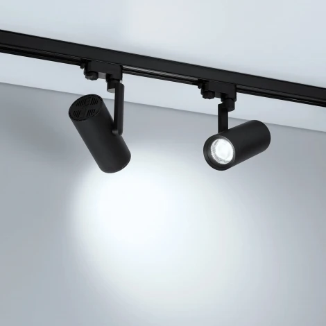 Трековый светильник светодиодный LGD-URANUS-4TR-R75-18W/25W Warm3500-MIX (BK, 20-50 deg, side holder, 230V) (Arlight, IP20 Металл) 055807