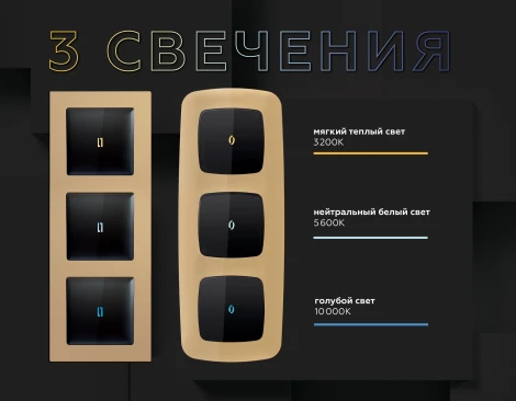 Лампа подсветки проходных выключателей Ambrella Volt 0.1W LED 3200K (мягкий теплый свет) QUANT G22Y