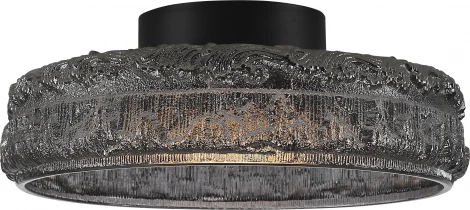 Настенный светильник ST Luce Antike SL6143.412.01 черный/дымчатый LED 1*15W 4000K (220V, круглые)