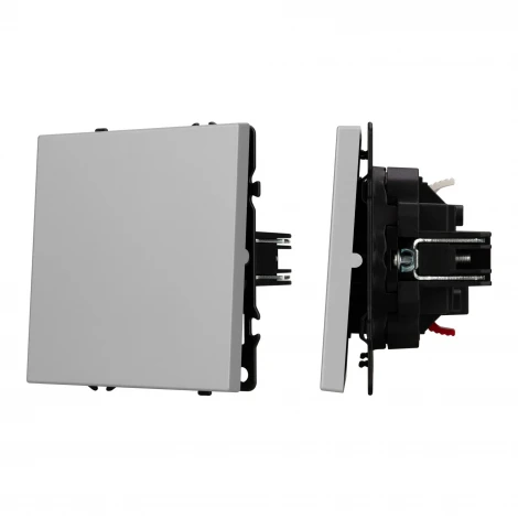 Механизм выключателя одноклавишный проходной SWT-NOBE-MKP1-SFPL-IS (230V, 10A) (Arlight, Никель) 059433