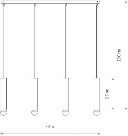 Подвесной светильник Nowodvorski Baton 7854 (220V, на проводе)