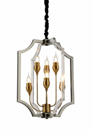 Подвесной светильник Lumina Deco Modesco LDP 8014-3+3 BK+AK