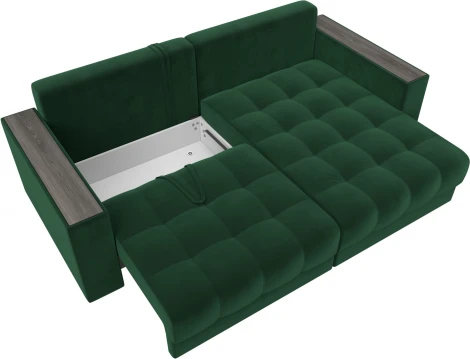 Диван угловой с декором Лига-049 НПБ Лига Диванов (Велюр) арт.128457