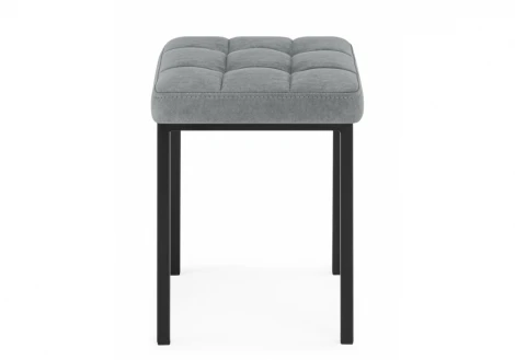 Табурет Байя микровелюр катания сильвер / черный 664654