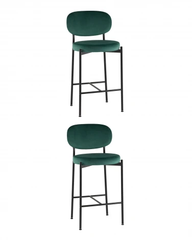 Стул полубарный Бриф VD велюр зеленый 2 шт. Stool Group УТ000042508