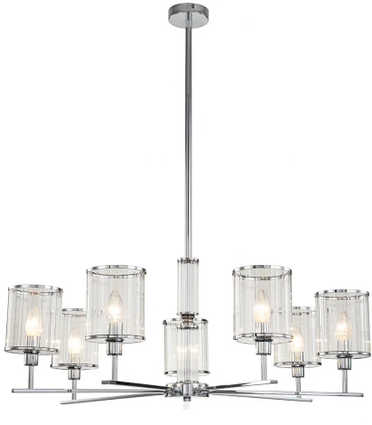 Потолочная люстра на штанге 13022/7R Chrome Indigo Dante V000412