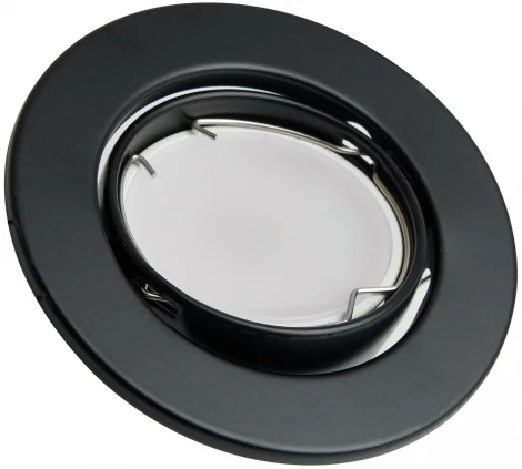 Светильник встраиваемый Feron DL11 48466 50W G5.3 черный (12V, круглые)