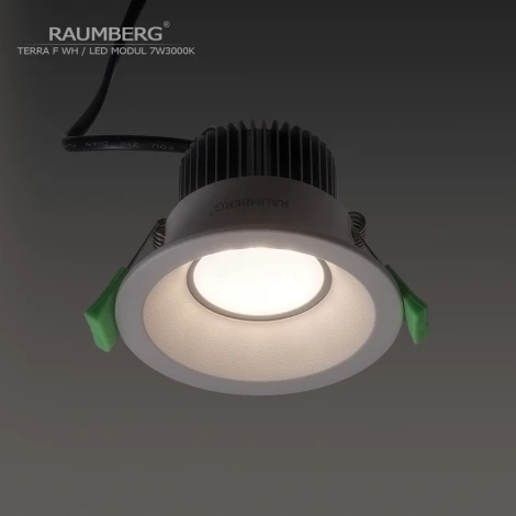 Встраиваемый светильник Raumberg Terra F TerraF\Wh\7W3000K White Led 7w 3000K