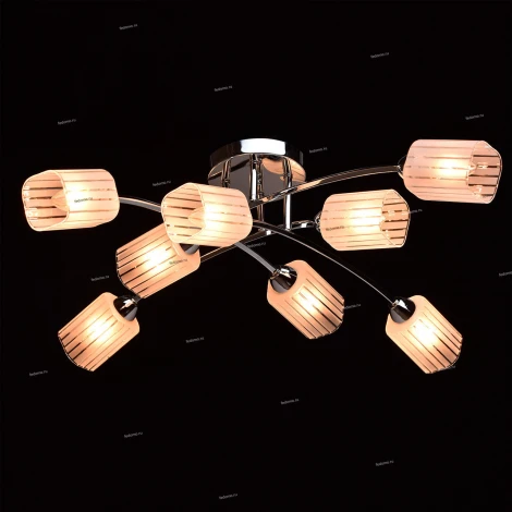 Потолочная люстра DeMarkt Олимпия 638011808 (220V, узор в полоску)