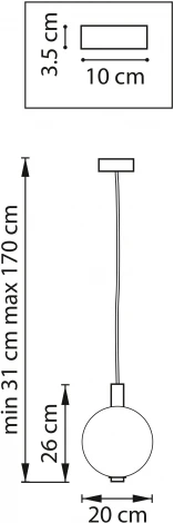 Подвесной светодиодный светильник Lightstar Colore 805402 (220V, на проводе, шар)