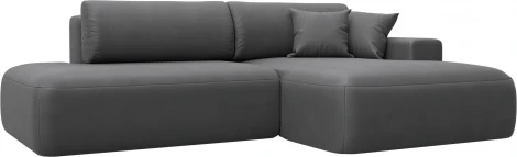 Диван угловой Лига-036 НПБ Модерн правый угол Лига Диванов (Замша) арт.127781