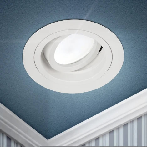 Встраиваемый точечный светильник ЭРА KL84 WH (12V, круглые)