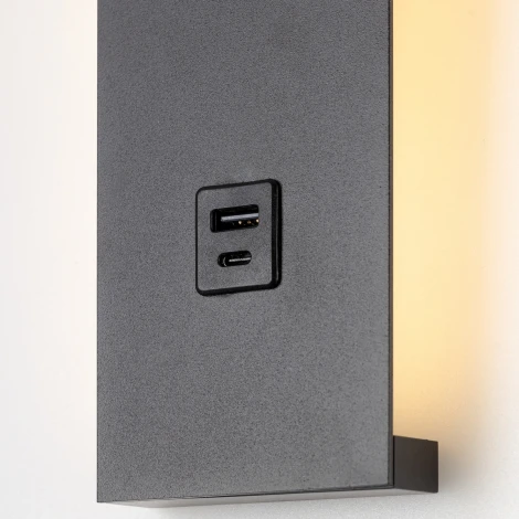 Настенный светильник LED с USB со спотом на гибкой ножке для чтения с выключателем Citilux Декарт CL704471 (220V)