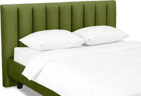 Кровать Queen II Sofia L 1600 ОГОГО (арт.577513), (Ткань/Зеленый)