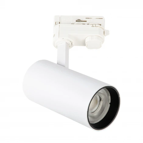 Трековый светильник трехфазный 30W 220V 3000К белый Uniel ULB-T55-30W/3000K WHITE