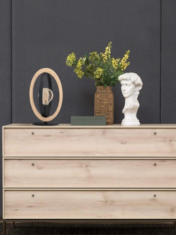 Интерьерная настольная лампа Eglo Basildon 43464 (220V, кольцо)