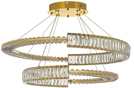 Подвесной светильник ярусный светодиодный Arti Lampadari Carini Carini L 1.5.80+100.101 G (220V, на тросе)