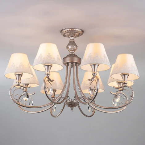 Потолочная люстра Eurosvet Incanto 60069/8 серебро (220V)