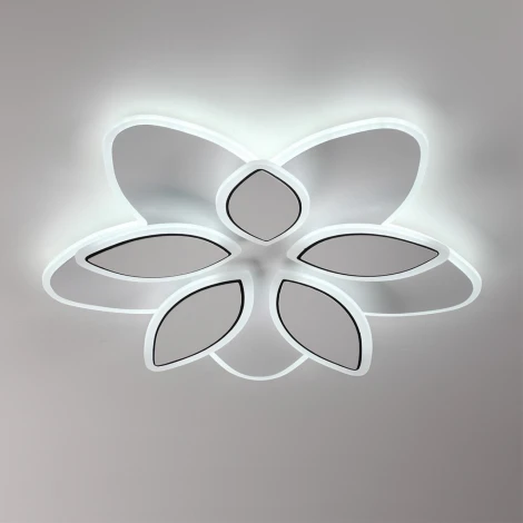 Потолочная люстра светодиодная с цветами Lumion Lotus LED 8014/75CL белый/белый металл/акрилл 75W 220V 3000-6000K (цветы)