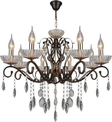 Подвесная люстра Reluce 04456-0.4-08 (220V, подвески, на цепи, подсвечник, свеча)