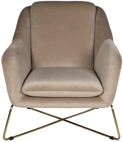 Кресло Garda Decor 46AS-AR2976-BG (Золото/Бежевый)