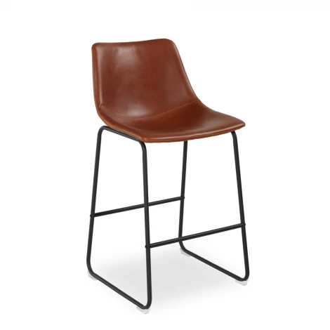 Барный стул Vermut Pranzo Коричневый VI BROWN эко-кожа