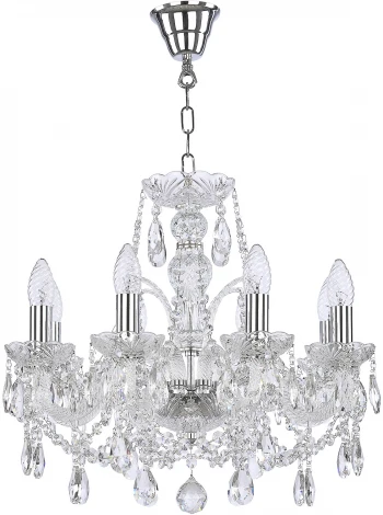 Подвесная люстра Bohemia 105 105/8/165 Ni (220V, подвески, на цепи, подсвечник, свеча)