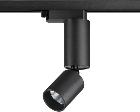 Светильник трековый однофазный трехжильный Novotech Tubo 359319 черный LED 5W 220V 3000K 600Лм (круглые)