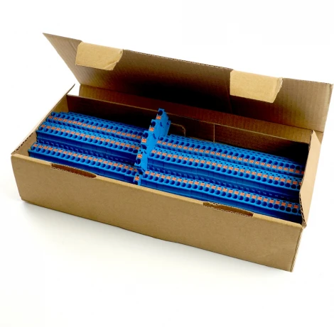 Зажим пружинный 6-и проводной проходной Stekker 49256