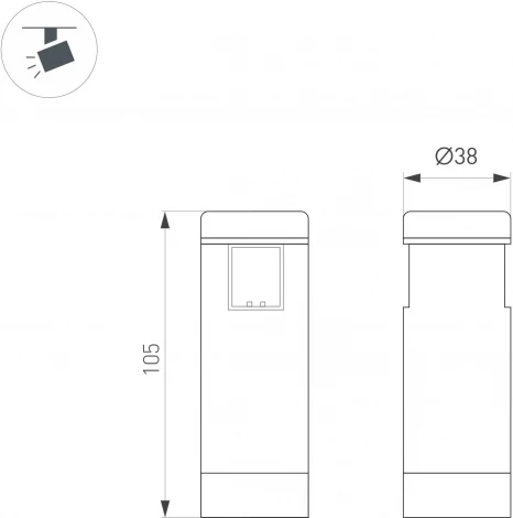 Светильник ART-APRIORI-SPOT-R40-8W Day4000 (GD, 36 deg, 48V) (Arlight, IP20 Металл) 044908